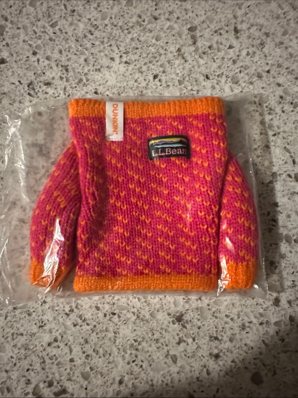 L.L. Bean Kids Pink & Orange Knit Mittens
